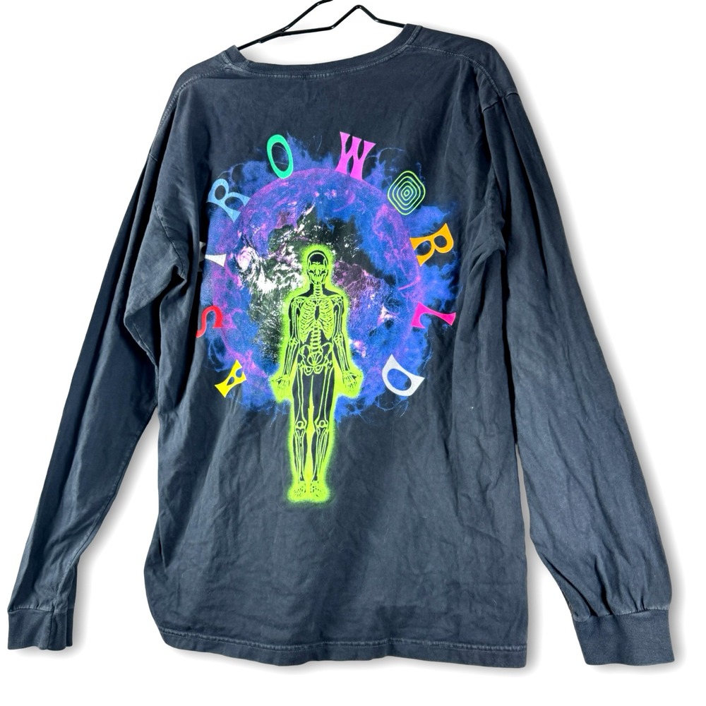 Astroworld Long Sleeve Wish you Were Here Convert Shirt Sz L Large